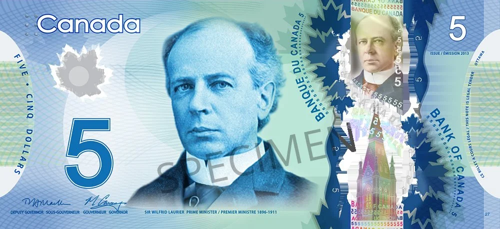 5 Dolar ön yüz
