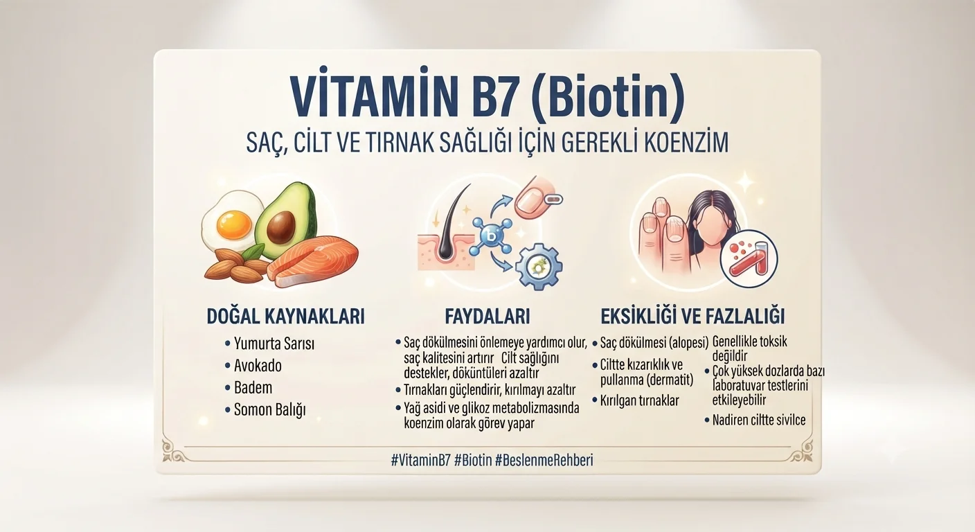 B5 Vitamini (Pantotenik Asit) Faydaları ve Zararları