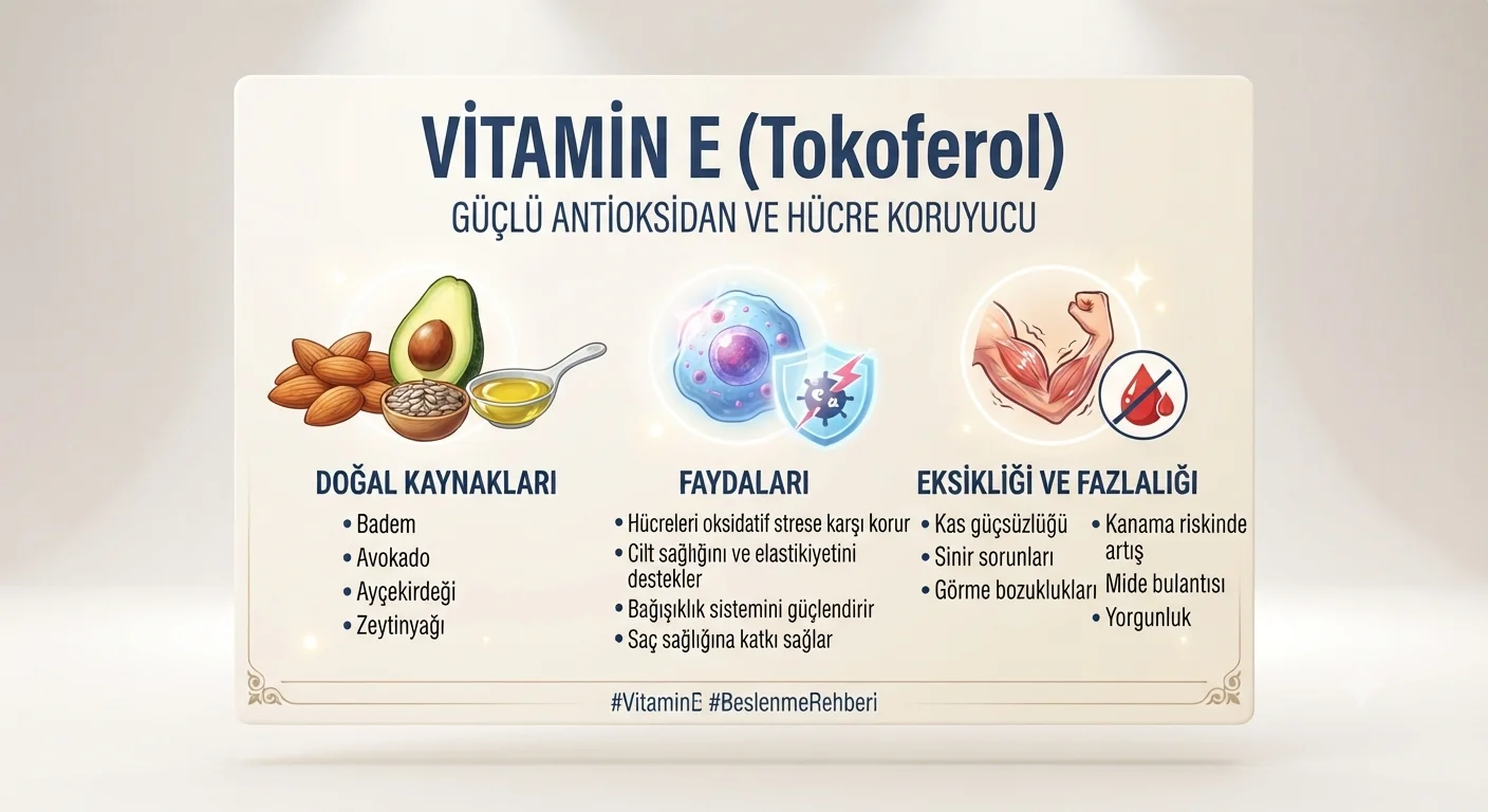 E Vitamini Faydaları ve Zararları