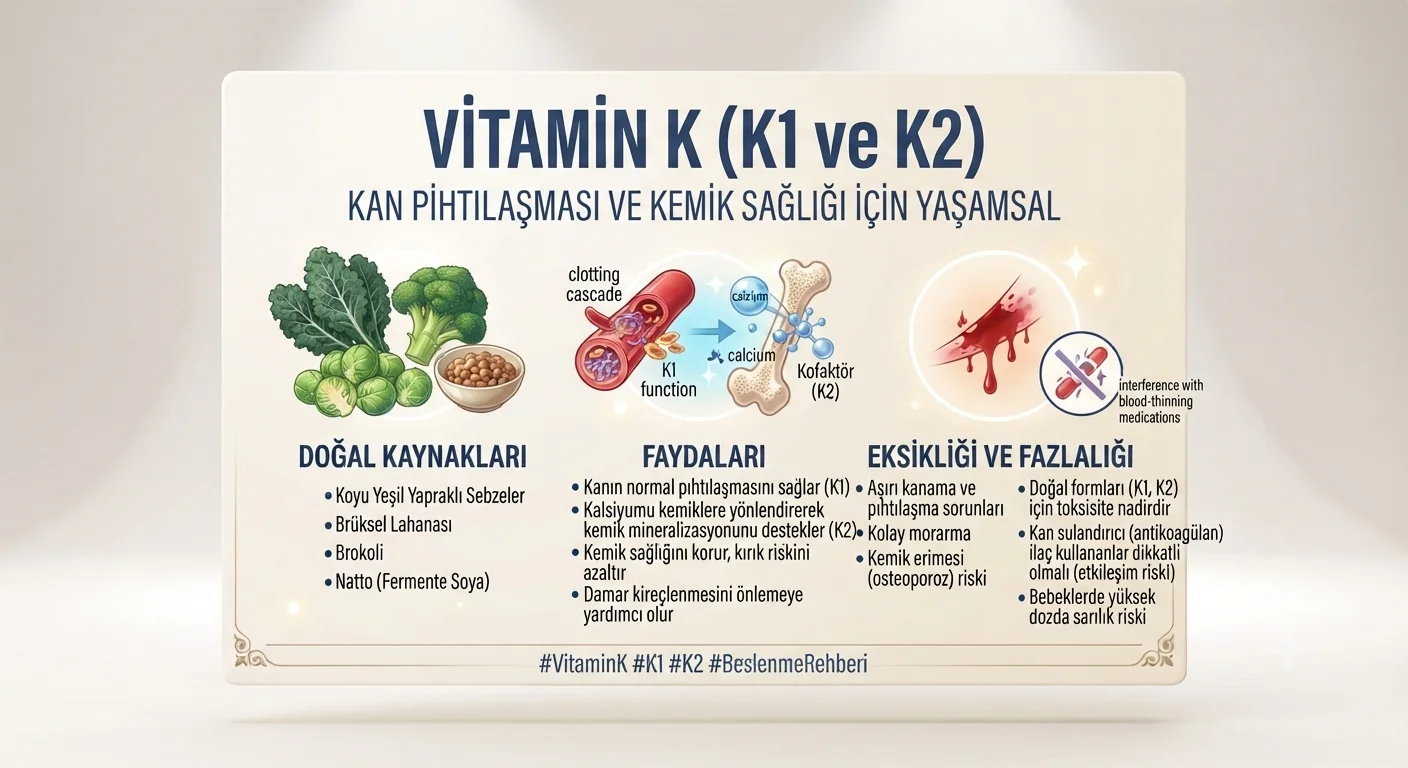 K Vitamini Eksikliğinde Ne Olur? Belirtileri ve Nedenleri